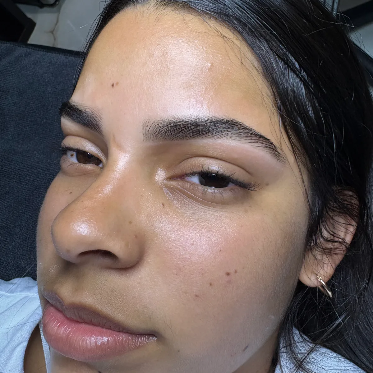 A client after a facial at HM Beauty Spa